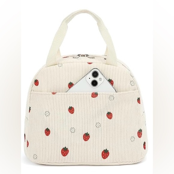 Strawberry insulated lunch bag - Picture 1 of 3